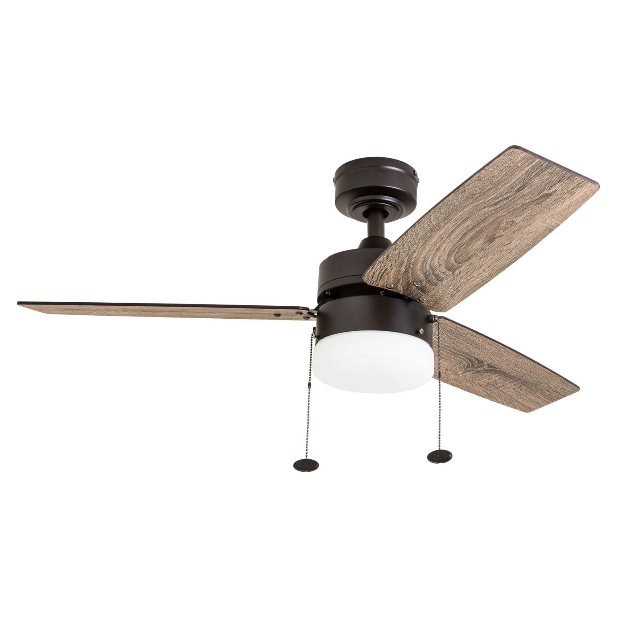 Prominence Home, 42in. Reston Ceiling Fan Light, Bronze, Fan Diameter 42 in, Fan Blade Span 40-49 Air Delivery 4117 cfm, Model# 51015